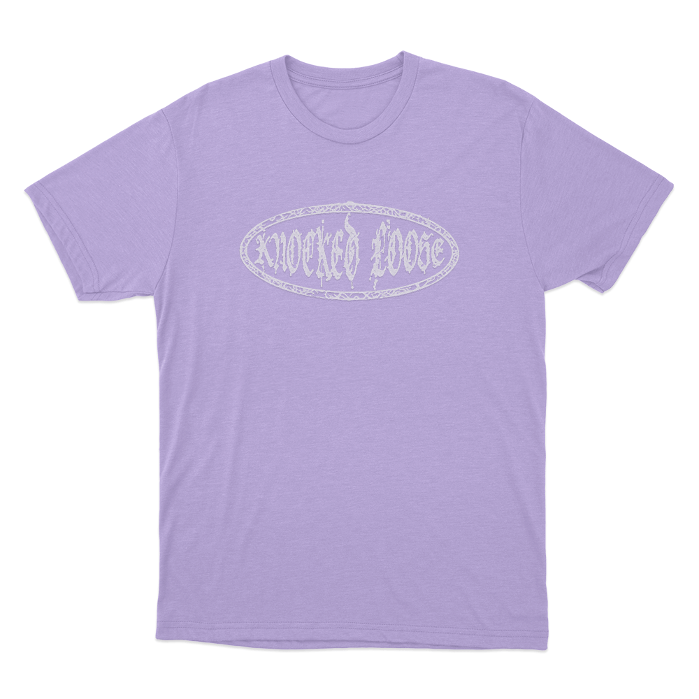Knocked Loose Oval Logo Unisex T Shirt Purple Knocked Loose Oval Logo Unisex T Shirt Purple