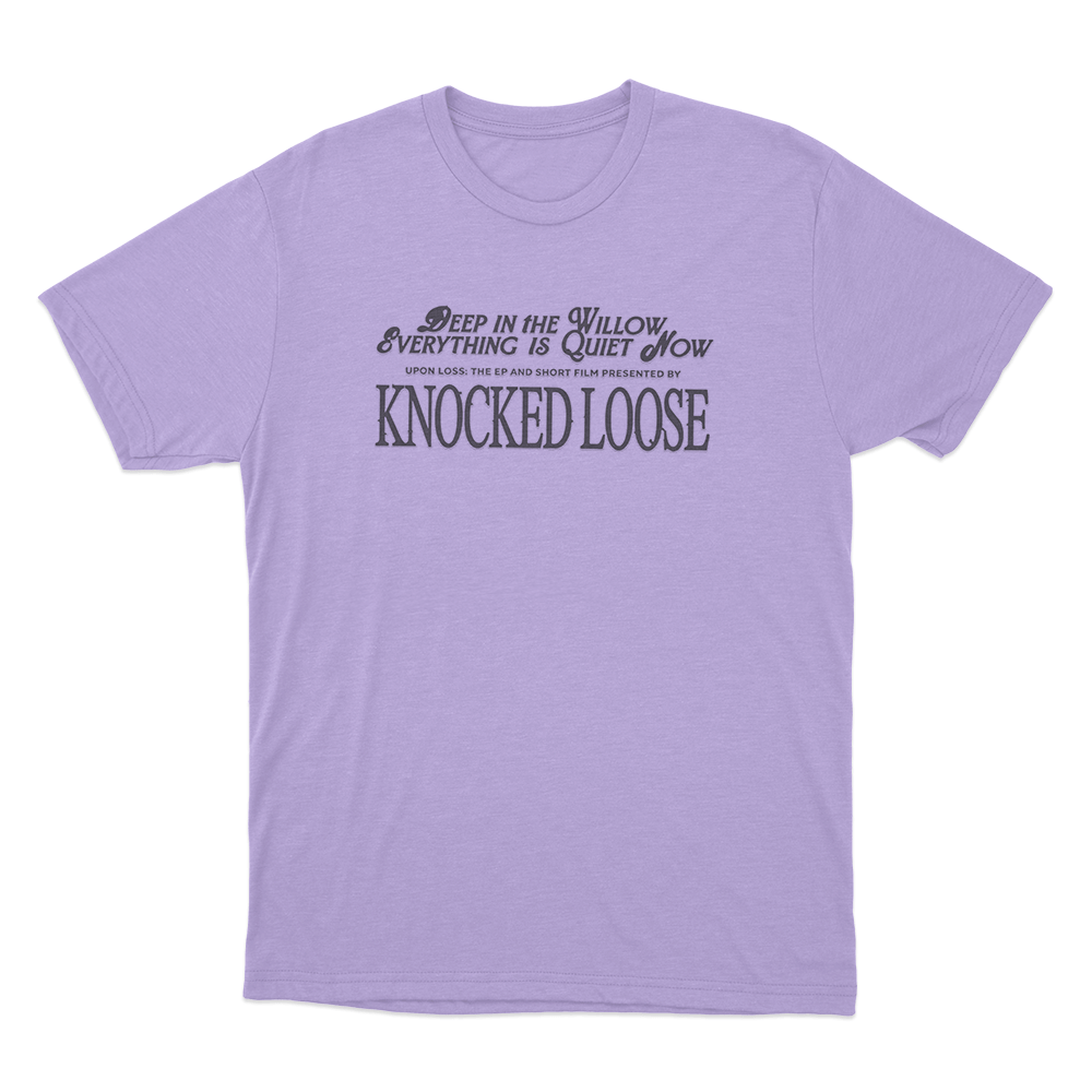 Knocked Loose Quiet Now Unisex T Shirt Purple Knocked Loose Quiet Now Unisex T Shirt Purple