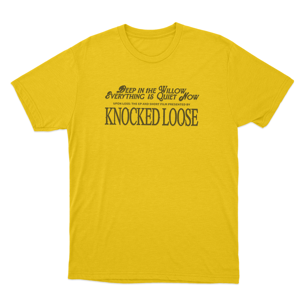 Knocked Loose Quiet Now Unisex T Shirt Yellow Knocked Loose Quiet Now Unisex T Shirt Yellow
