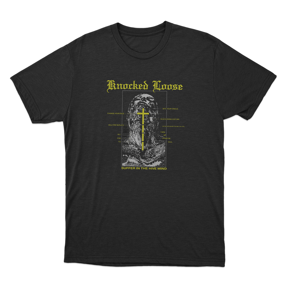 Knocked Loose Suffer In The Hive Mind Unisex T Shirt Black Knocked Loose Suffer In The Hive Mind Unisex T Shirt Black