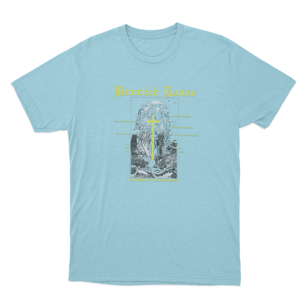 Knocked Loose Suffer In The Hive Mind Unisex T Shirt Sky Blue Knocked Loose Suffer In The Hive Mind Unisex T Shirt Sky Blue