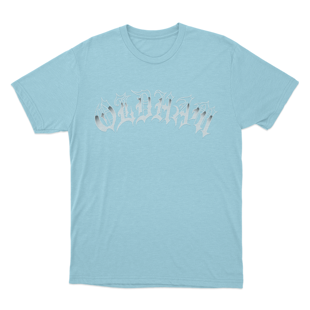 Oldham Unisex T Shirt Sky Blue Oldham Unisex T Shirt Sky Blue